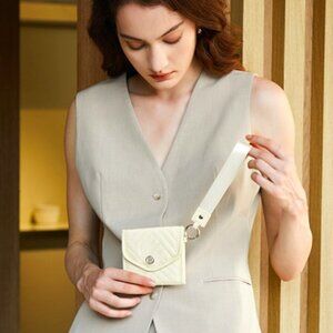 Women's Trifold Card Holder Wallet RFID Zipper Coin Pocket & Keychain Wristlet